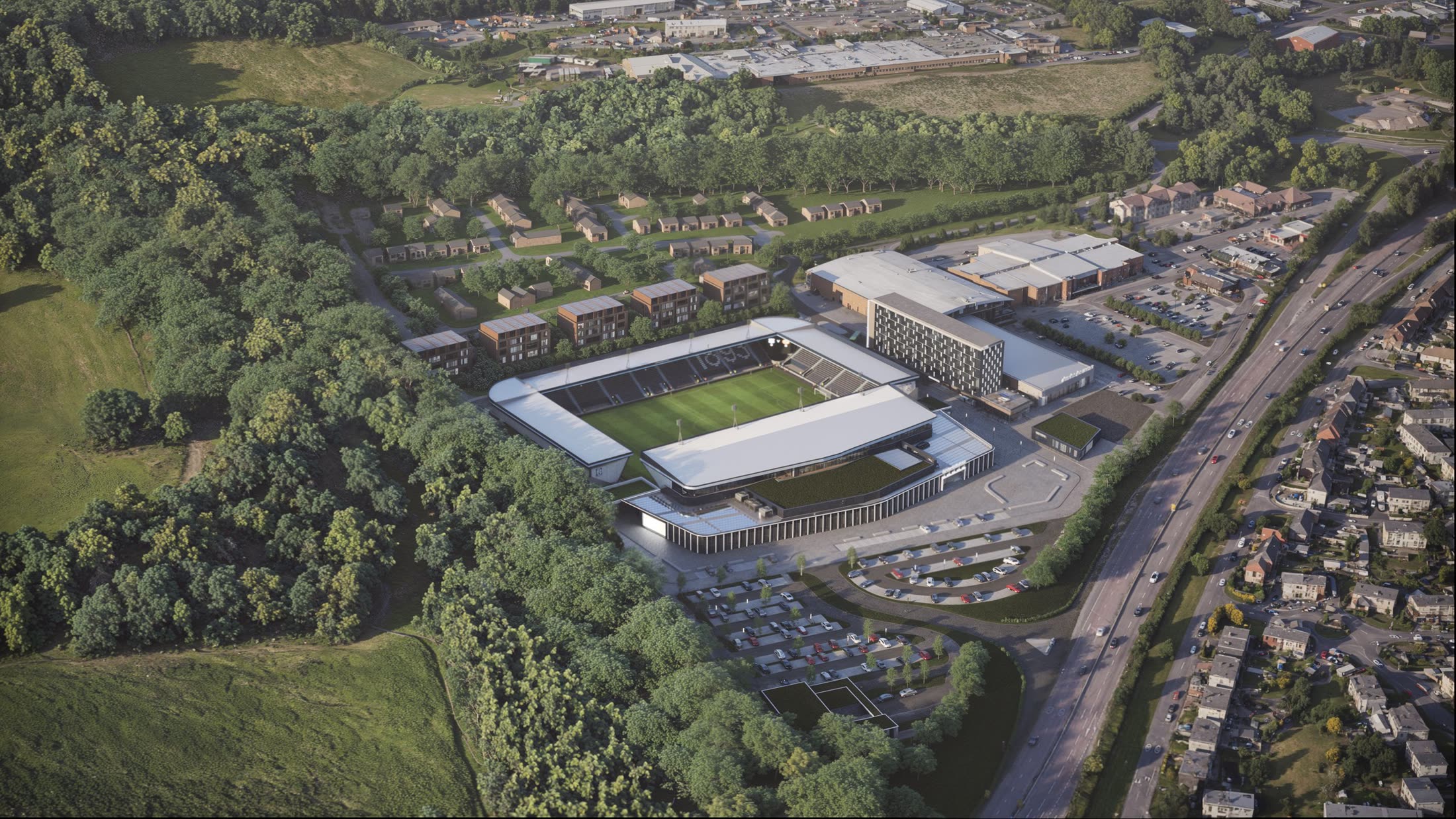 Dundee FC — New Stadium — CGI and Film by Visual Lane